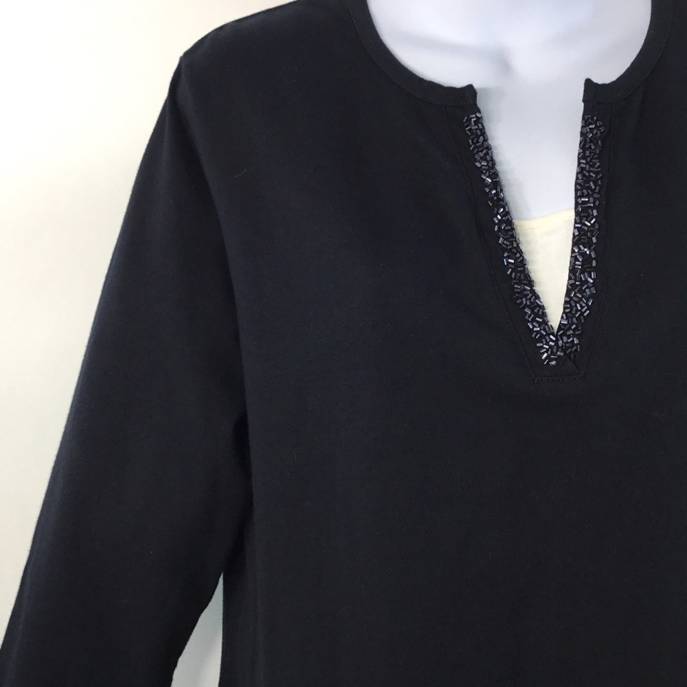NWOT, Croft & Barrow Beaded Tunic Top